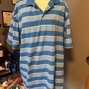 UnderArmor Men's Blue Striped Polo Shirt